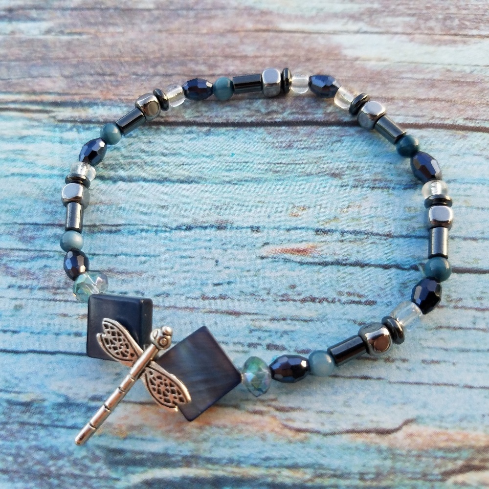 BOHO Chic Dragonfly Stretch Beaded Bracelet